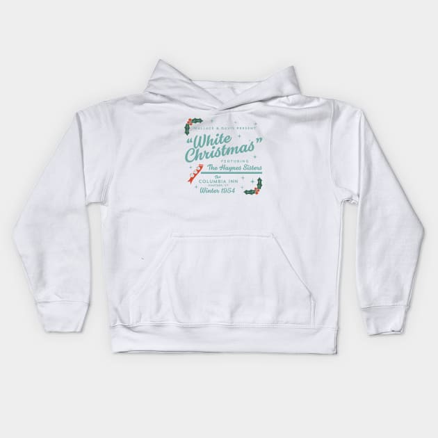 White Christmas Ad Kids Hoodie by PopCultureShirts